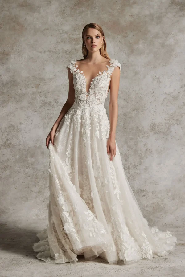 Abito da sposa linea ad A Justin Alexander signature