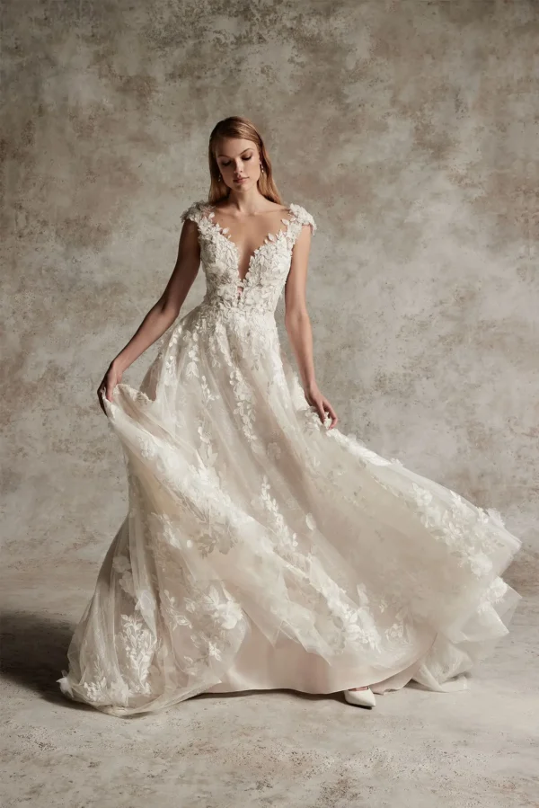 Abito da sposa linea ad A Justin Alexander signature - immagine 3